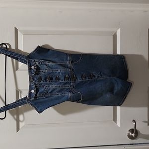 Volcom Jean Romper Size Small